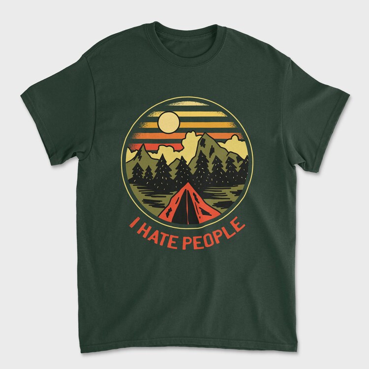 Camping Retro, Unisex Men's T-Shirt