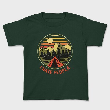 Camping Retro, Kids' T-Shirt