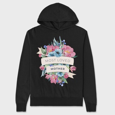 Watercolor Flowers Mother, Unisex Men's Hoodie