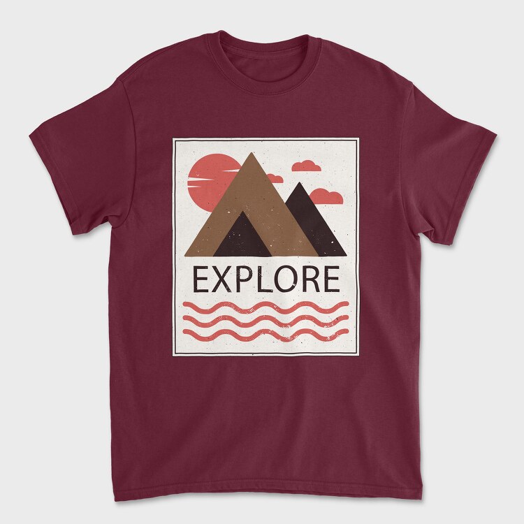 Explore, Unisex Men's T-Shirt