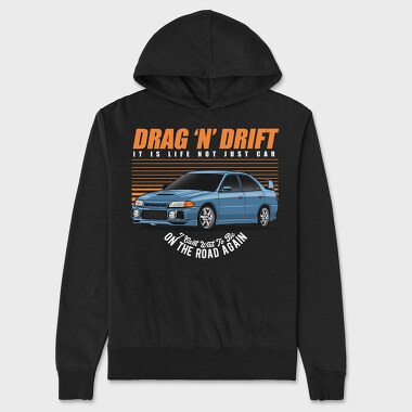 Mitsubishi Lancer Evolution, Unisex Men's Hoodie