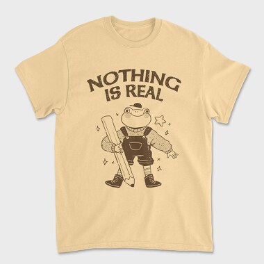 Frog Nothing Is Real, Unisex Men's T-Shirt