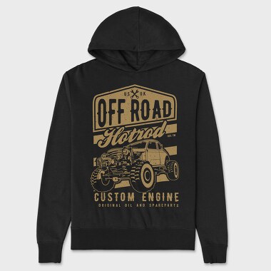 Offroad Hotrod, Unisex Men's Hoodie