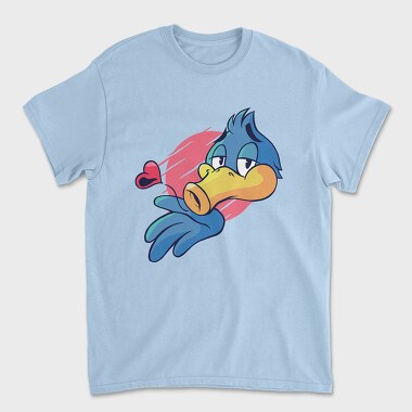 Bird Kiss Heart, Unisex Men's T-Shirt