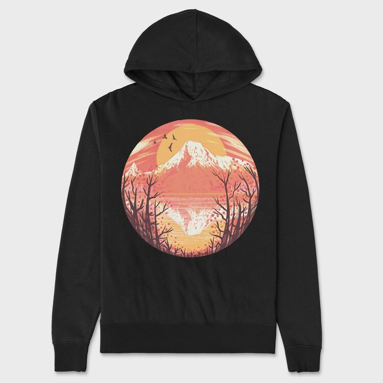 Vulcan Sunset, Unisex Men's Hoodie