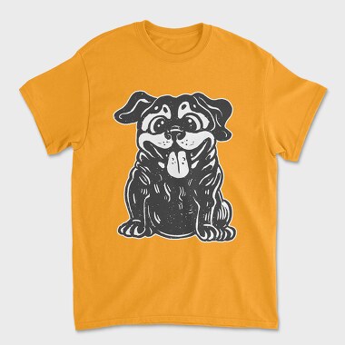 Funny Blackdog, Unisex Men's T-Shirt