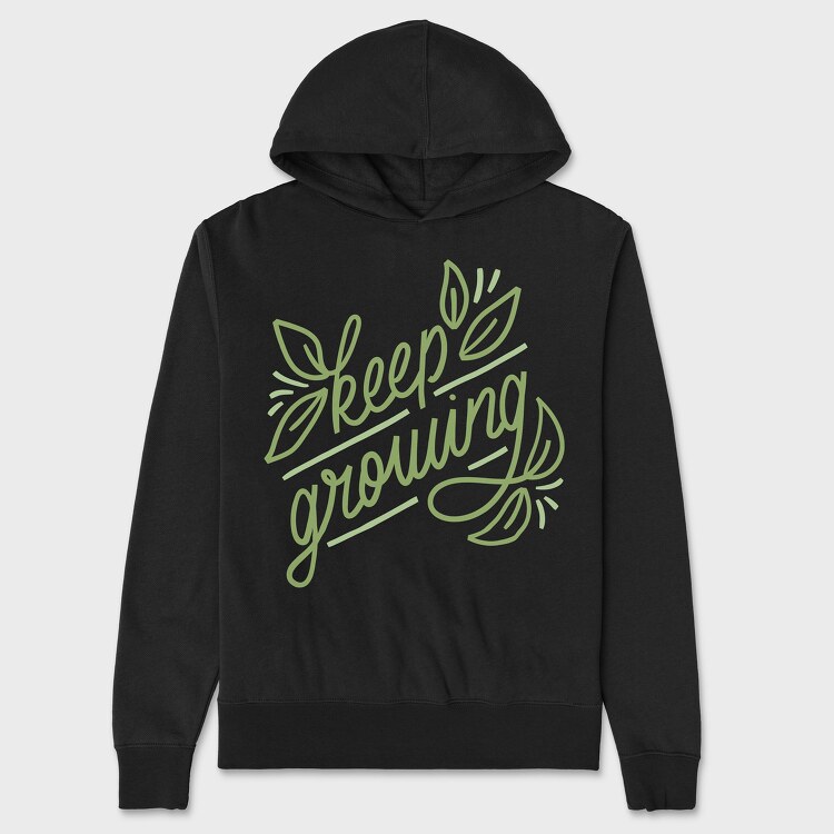 Keep Growing, Unisex Men's Hoodie
