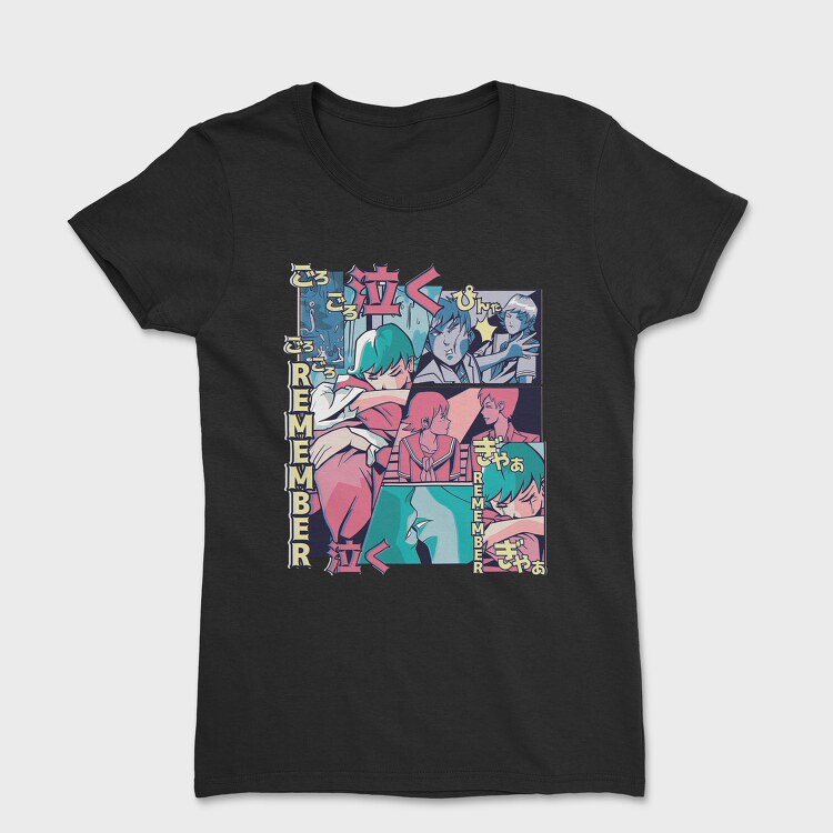 Anime Vaporwave Remember, Women's T-Shirt