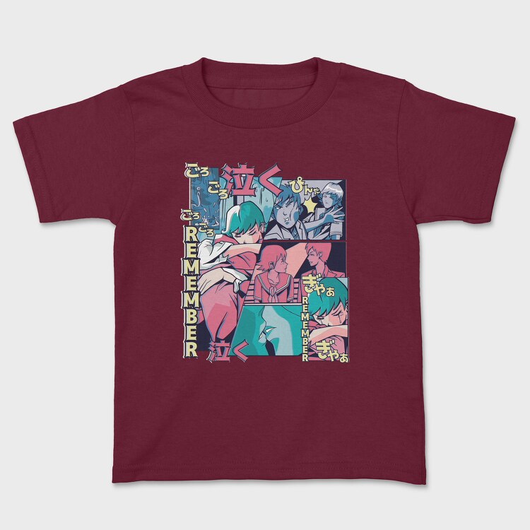 Anime Vaporwave Remember, Детска Тениска
