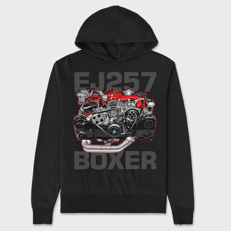 EJ257 BOXER, Unisex Men's Hoodie