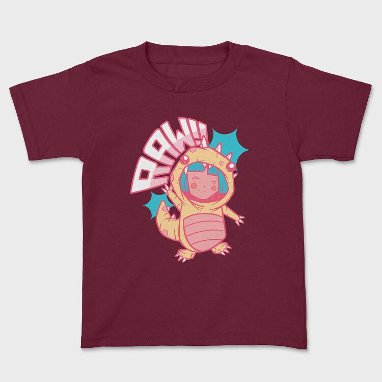 Anime Dino Suit, Kids' T-Shirt