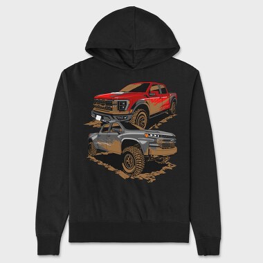 Offroad Truck, Unisex Men's Hoodie