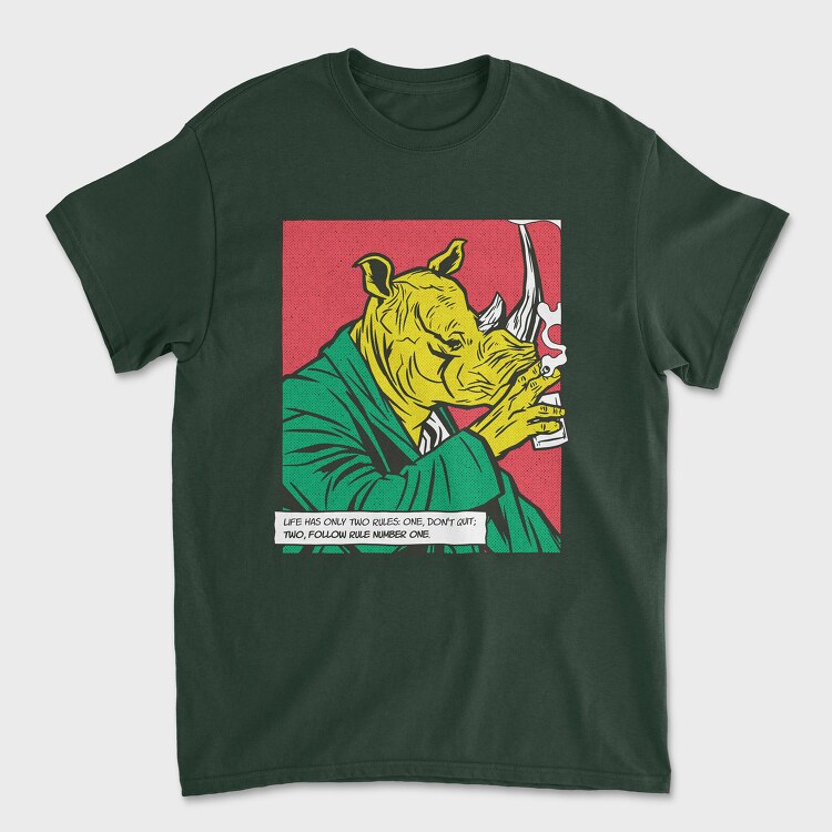 Rhinoceros Si, Unisex Men's T-Shirt