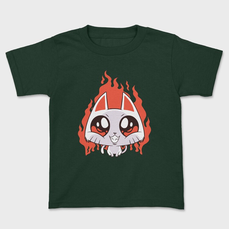 Devil Cat, Kids' T-Shirt