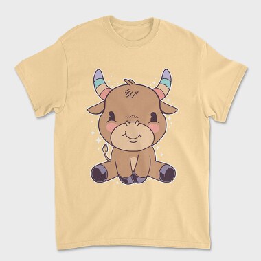 Cute Taurus, Unisex Men's T-Shirt