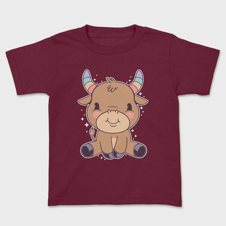 Cute Taurus, Kids' T-Shirt