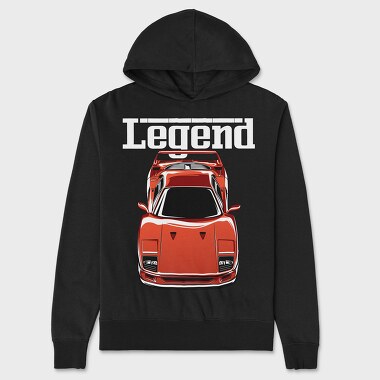 Ferrari F40, Unisex Men's Hoodie