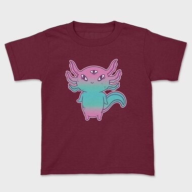 Cute Axolotl Pastel Goth, Kids' T-Shirt