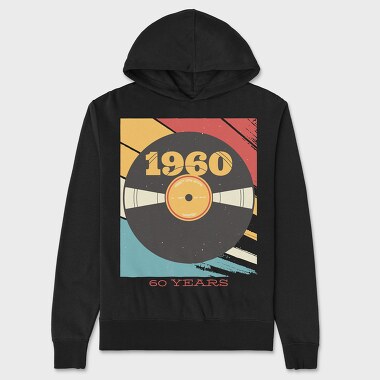 Vynil 60's, Unisex Men's Hoodie