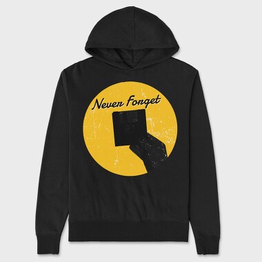 Retro Never Forget, Unisex Men's Hoodie