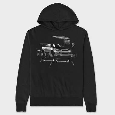 R34 Crank Out, Unisex Men's Hoodie