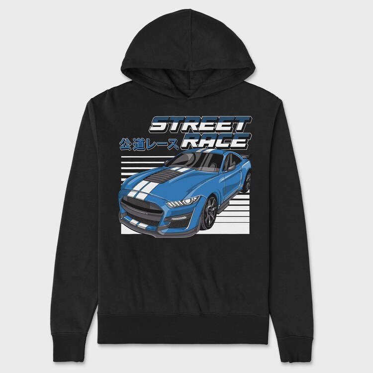 Street Race, Unisex Men's Hoodie