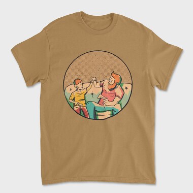 Dad Gamer And Son, Unisex Men's T-Shirt