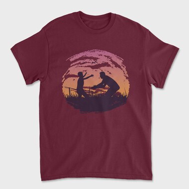 Dad And Child, Unisex Men's T-Shirt