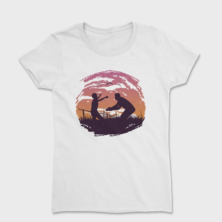 Dad And Child, Women's T-Shirt
