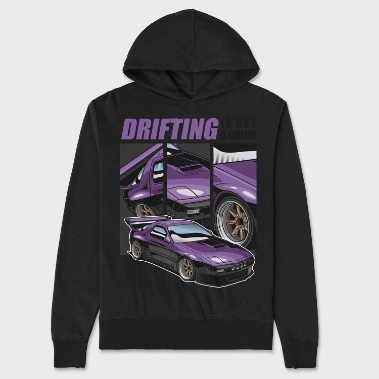 Drifting Is Not a Crime, Unisex Men's Hoodie