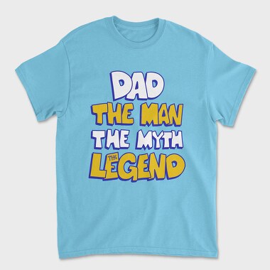 Dad The Legend, Unisex Men's T-Shirt