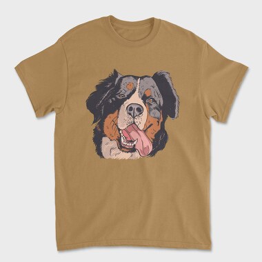Bernese Mountain Dog, Unisex Men's T-Shirt