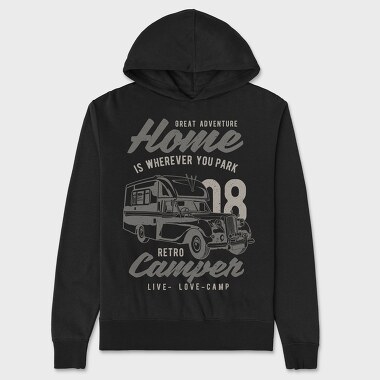 Retro Campers, Unisex Men's Hoodie