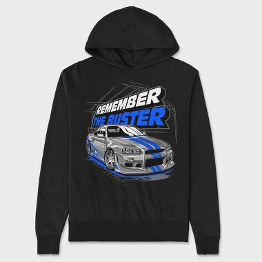 GTR R34 2 Fast 2 Furious, Unisex Men's Hoodie