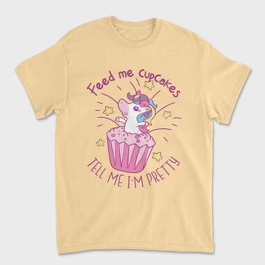 Unicorn Cupcake, Unisex Men's T-Shirt