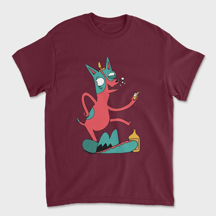 Drunk Chihuahua, Unisex Men's T-Shirt