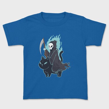 Reaper And Cat, Kids' T-Shirt