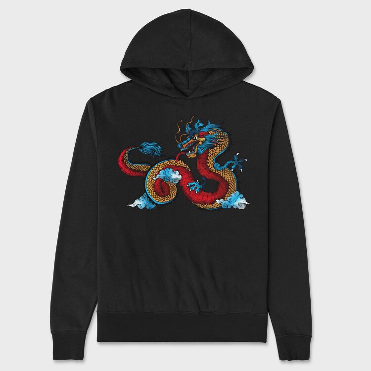 Dragon Tattoo, Unisex Men's Hoodie