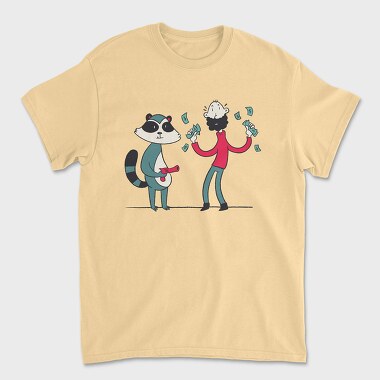 Raccoon Guy, Unisex Men's T-Shirt