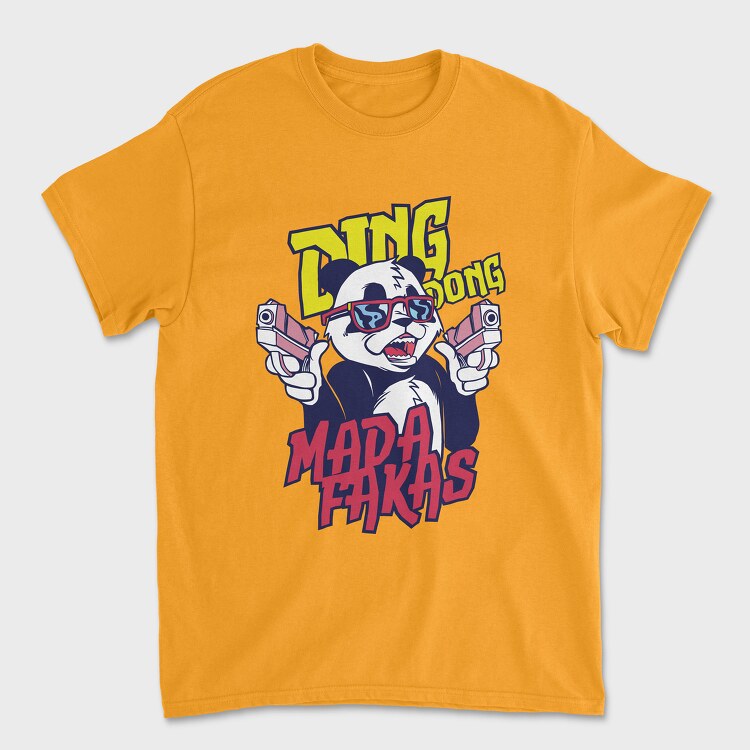 Ding Dong Panda T Shirt, Unisex Men's T-Shirt