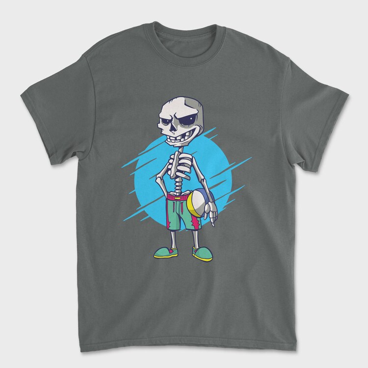 Beach Volley Skull, Унисекс Мъжка Тениска