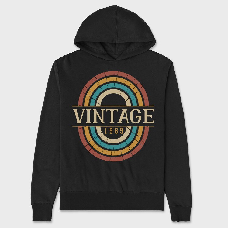 Vintage 1989, Unisex Men's Hoodie