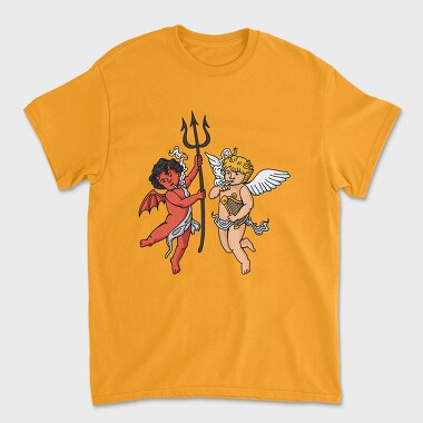 Demond Angel Smoking, Unisex Men's T-Shirt