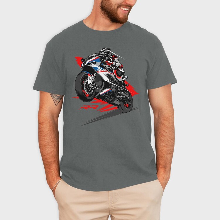Motocross MotorcycleArt 80S, Unisex Men's T-Shirt