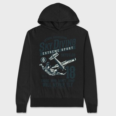 Sky Diving, Unisex Men's Hoodie