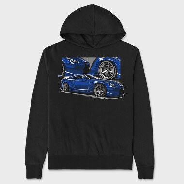BLUE GTR, Unisex Men's Hoodie