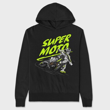 Supermoto, Unisex Men's Hoodie