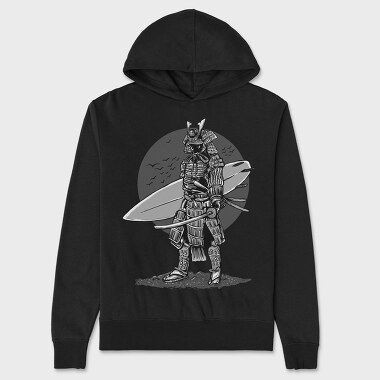 Surfer Samurai, Unisex Men's Hoodie