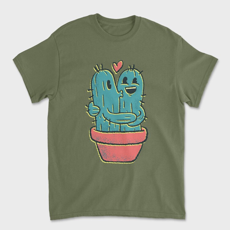 Cactus Couple, Унисекс Мъжка Тениска