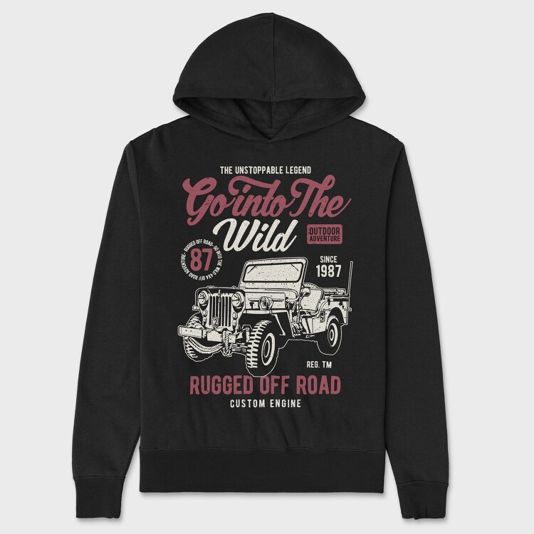 Go Into The Wild, Unisex Men's Hoodie